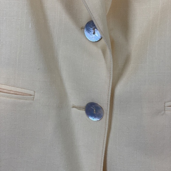 Laura Gayle Yellow Petite Blazer Double Button Suit Jacket - Picture 5 of 5